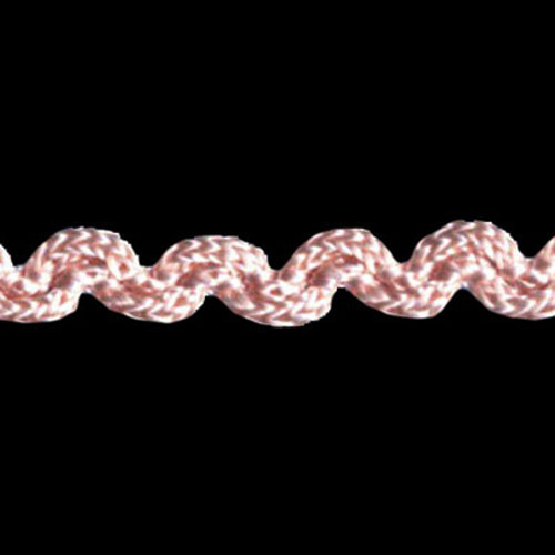 77373 Braid Ric Rac Crochet 6mm Light Pink