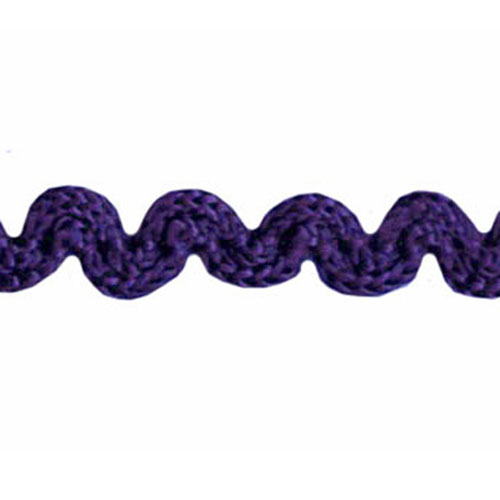 77379 Braid Ric Rac Crochet 6mm Purple