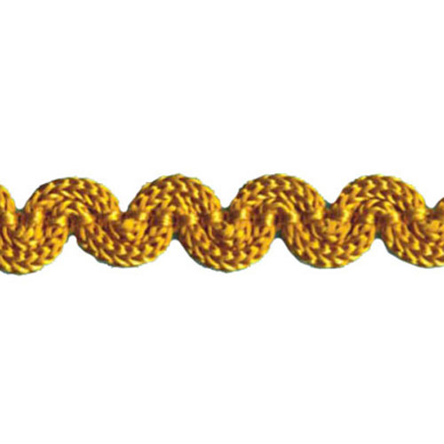 77383 Braid Ric Rac Crochet 6mm Burnt Gold