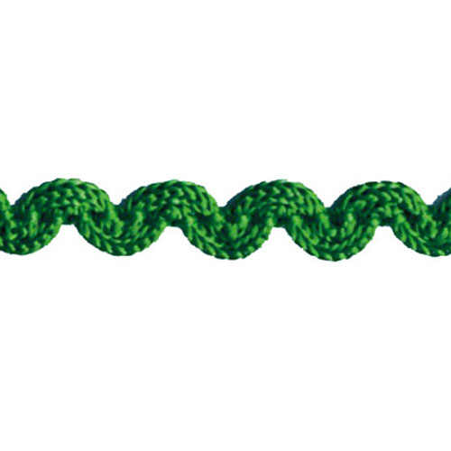 77385 Braid Ric Rac Crochet 6mm Emerald