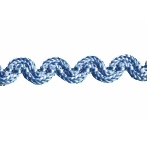 77388 Braid Ric Rac Crochet 6mm Blue