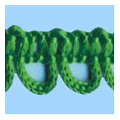 77491 Braid Looped 10mm Emerald