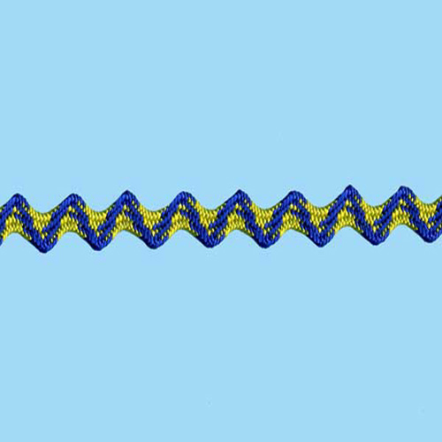 77573 Braid Ric Rac 6mm Royal Gold