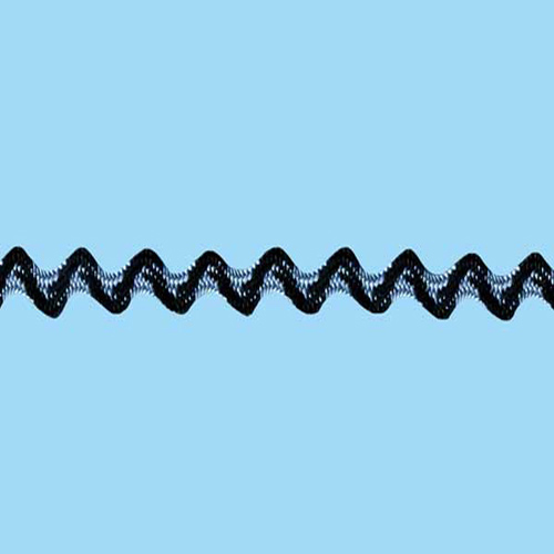 77623 Braid Ric Rac Blue Black