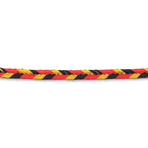 77625 Braid Russia 3mm Red Gold Black