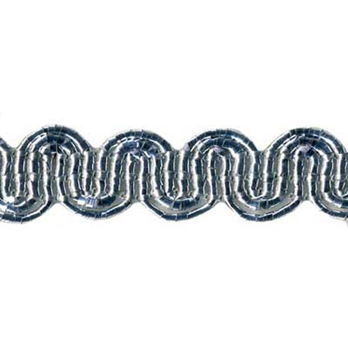 77746 Braid Metallic 10mm Silver Lurex