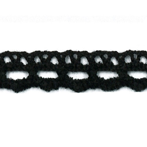 77763 Braid 15mm Black Mohair
