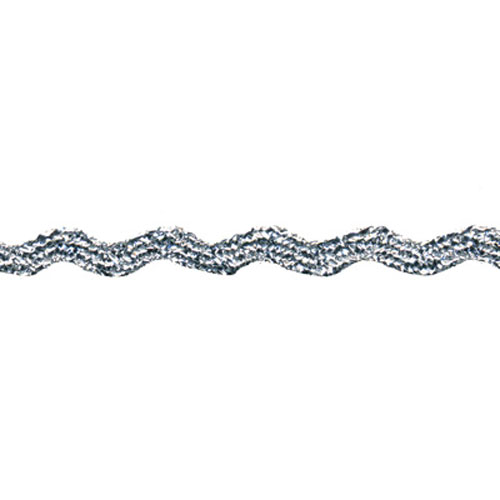 77767 Braid Ric Rac 3mm Silver Lurex