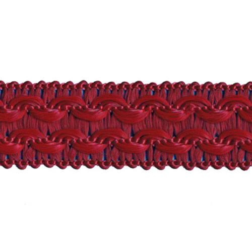 77865 Braid Crochet 18mm Burgundy