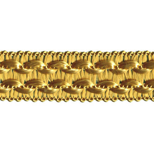 77870 Braid Crochet 18mm Old Gold