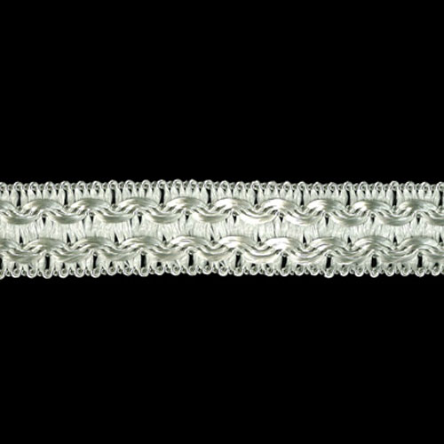77879 Braid Crochet 18mm Silver Grey