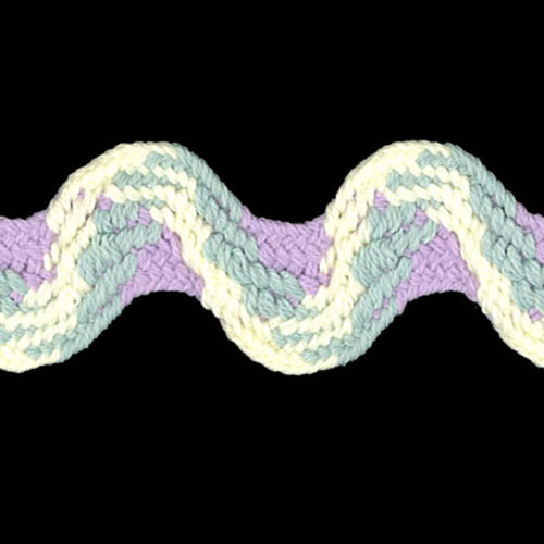 78040 Braid Ric Rac 22mm Multi Col 15