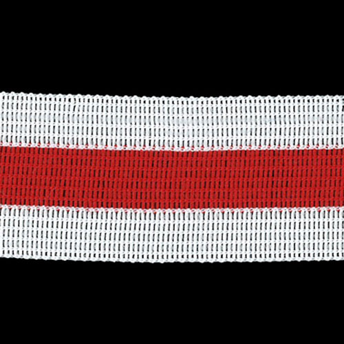 78399 Braid Tracksuit 25mm White Red White