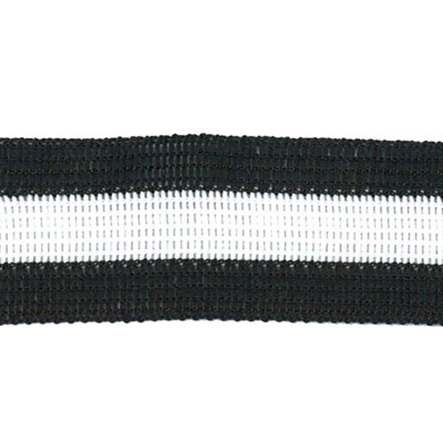 78431 Braid Tracksuit 23mm Black White Black