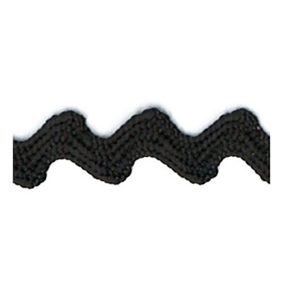 78496 Braid Ric Rac 7mm Black