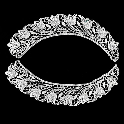 79007 Guipure Collar White