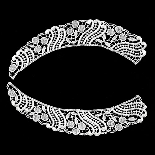 79011 Guipure Collar White