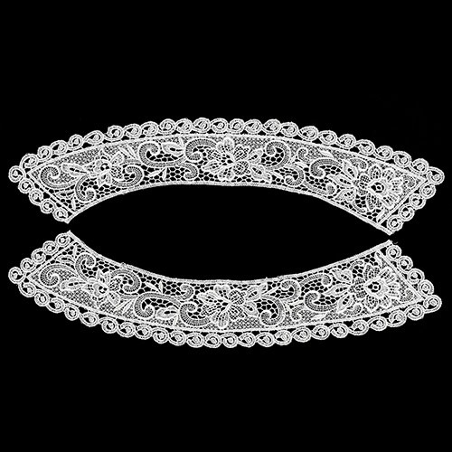 79013 Guipure Collar White