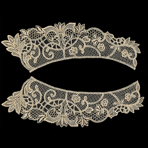 79019 Embroidered Collar Antique