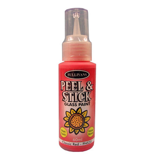 79632 Paint Peel & Stick Glass 60ml Classic Red
