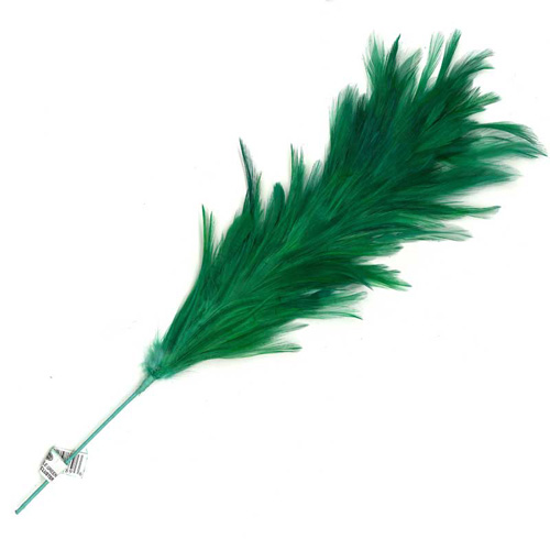 79889 Feather Stripped Marabou Cluster Pale Green