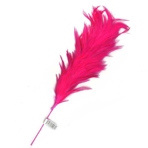 79965 Feather Stripped Marabou Cluster Rose