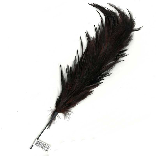 79966 Feather Stripped Marabou Cluster Brown