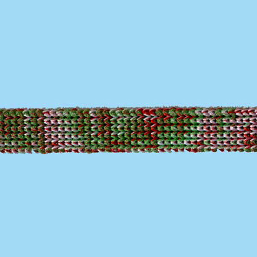 80047 Cord Tubular 7mm Green Red