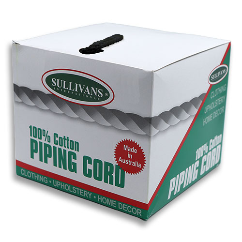 80160 Sullivans 5mm Piping Knit Cord - Size #2  - Black  150mts