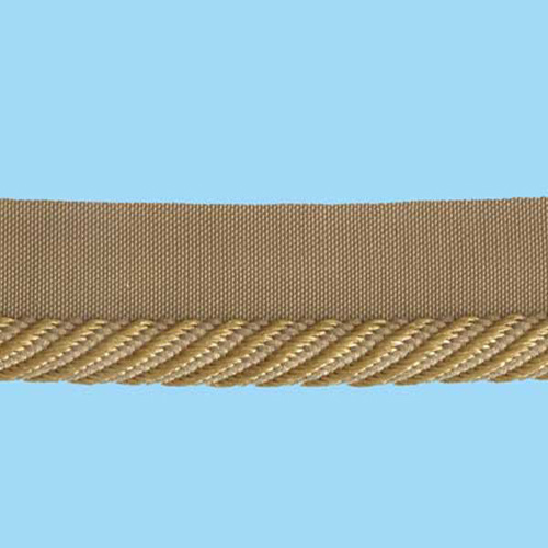 80207 Cord Flanged 6mm Gold Beige
