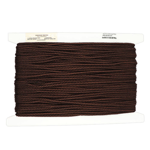 80255 Cord Lacing Knitted 4mm Brown
