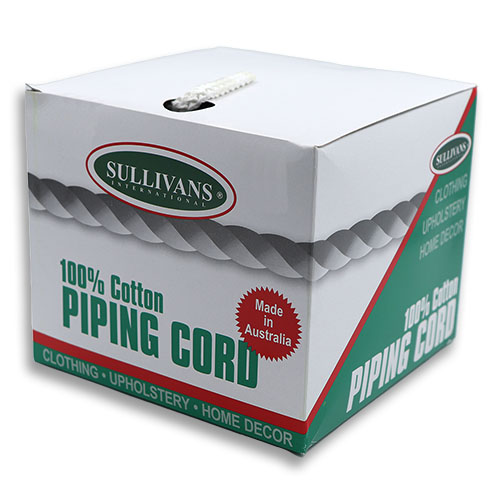 80473 Sullivans 5mm Piping Knit Cord - Size #2  - White 100mts