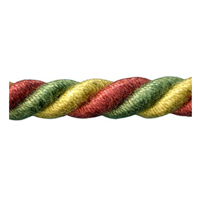 80544 Cord 8mm Brick Gold Green