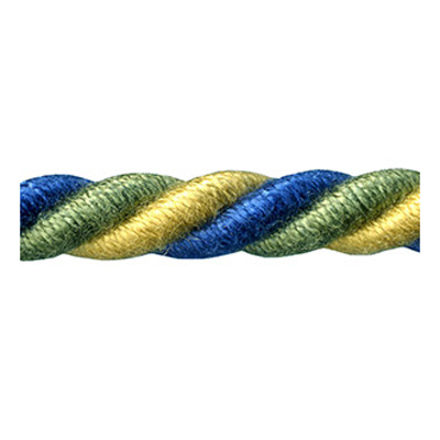 80554 Cord 8mm Dark Blue Green Gold