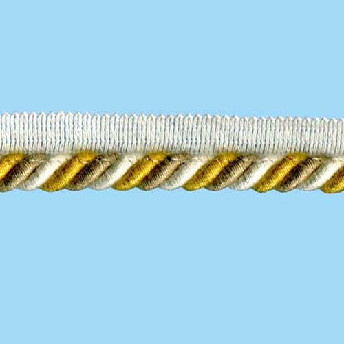 80558 Cord Flanged 8mm Natural Beige Gold