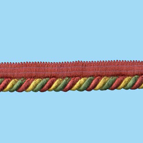 80566 Cord Flanged 8mm Brick Gold Green