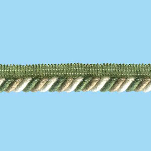 80570 Cord Flanged 8mm Green Beige Cream