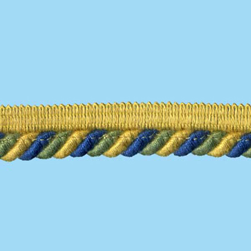 80576 Cord Flanged 8mm Blue Green Gold