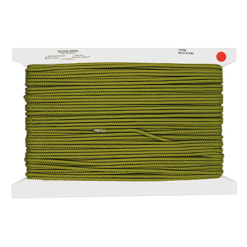 80747 Cord Braided 4mm Moss
