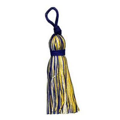 80802 Tassel 100mm Lapis Dyel Natural