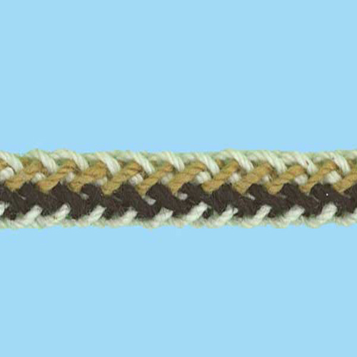 80815 Cord Lacing 5mm Black Mustard Natural