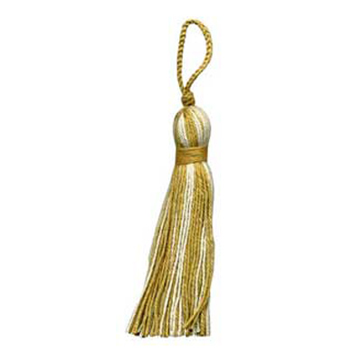 80829 Tassel 75mm Natural Gold
