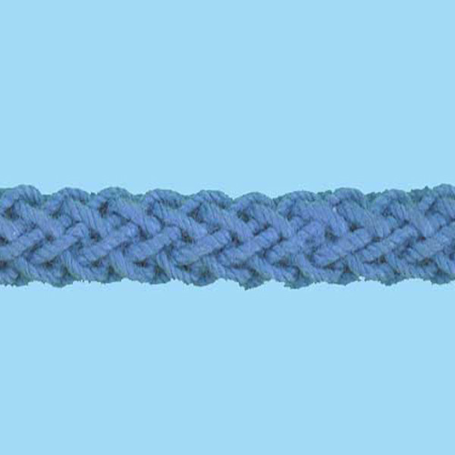 80846 Cord Flanged 5mm Ocean Blue