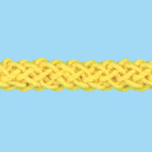 80847 Cord Flanged 5mm Daffodil Yellow