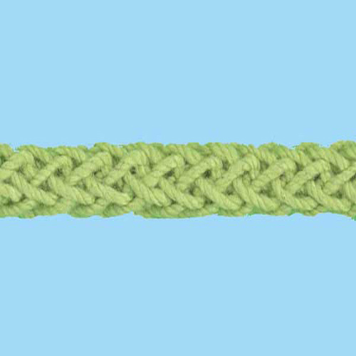 80848 Cord Flanged 5mm Pistachio Green