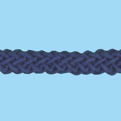80852 Cord Flanged 5mm Lapis Blue