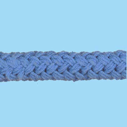 80856 Cord Flanged 8mm Ocean Blue