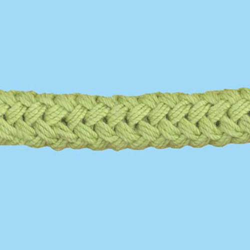 80858 Cord Flanged 8mm Pistchio Green