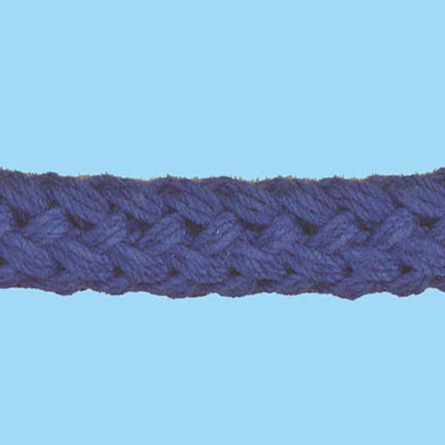 80862 Cord Flanged 8mm Lapis Blue