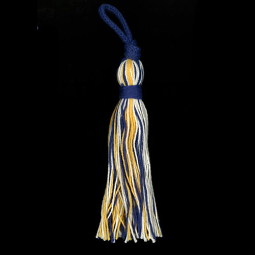 80915 Tassel 100mm Lapis Dyel Natural